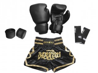 Kit de entrenamiento de boxeo para niños : 121-Negro