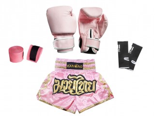 Kit de entrenamiento de boxeo para niños : 121-Rosa claro