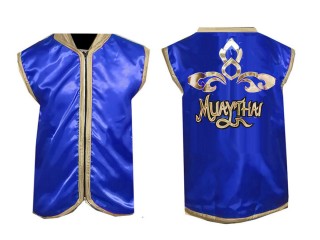 Chaqueta de boxeo personalizada Kanong Cornerman : KNCMJ-121-Azul