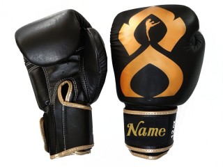 Guantes de boxeo de piel auténtico personalizados : KNGCUST-R-421