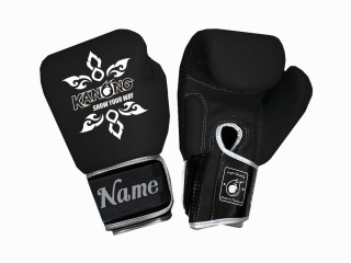 Guantes de boxeo de piel personalizados : KNGCUST-R-426