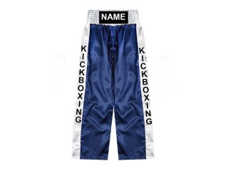 Pantalón de kickboxing personalizado : KNPANTS-001-Azul marino