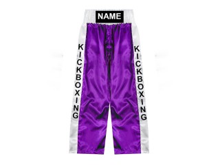 Pantalón de kickboxing personalizado : KNPANTS-001-Púrpura