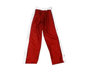 Pantalón de kickboxing personalizado : KNPANTS-004-Retro-Rojo