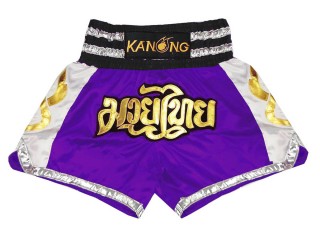 Shorts de kickboxing Kanong : KNS-141-Puprle