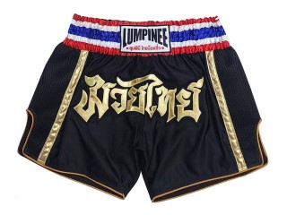Shorts de kickboxing Lumpinee : LUMRTO-006-Negro
