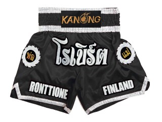 Pantalones Thai Tradicionales Personalizados : KNSCUST-1242-Negro