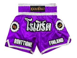 Pantalones Thai Tradicionales Personalizados : KNSCUST-1242-Púrpura