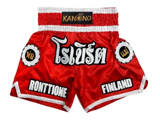 Pantalones Thai Tradicionales Personalizados : KNSCUST-1242-Rojo