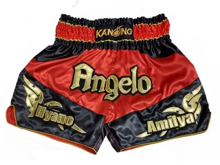 Pantalones Thai Personalizados : KNSCUST-1248-Rojo