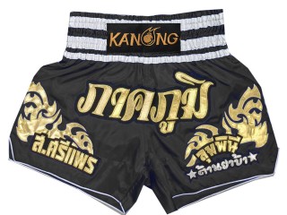 Pantalones Thai Personalizados : KNSCUST-1249-Negro