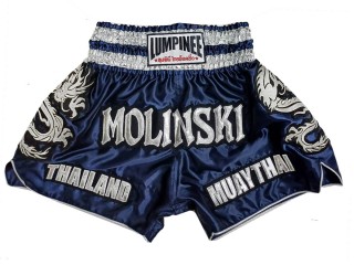Pantalones cortos tailandeses personalizados : KNSCUST-1251-Azul marino