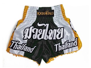 Pantalones cortos tailandeses personalizados : KNSCUST-1252-Negro
