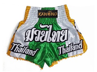 Pantalones cortos tailandeses personalizados : KNSCUST-1252-Verde