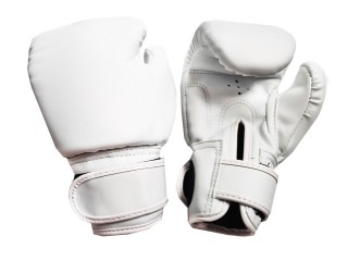Guantes de boxeo para niños Kanong para entrenamiento : Blanco Clásico