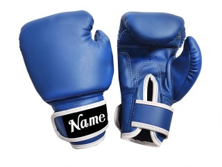 Guantes de boxeo personalizados para niños : KNGCUST-KIDS-437 Azul