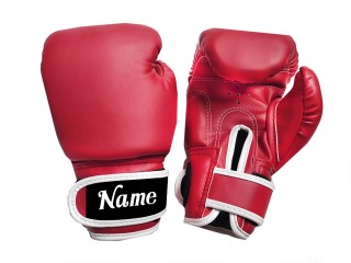 Guantes de boxeo personalizados para niños : KNGCUST-KIDS-440 Rojo