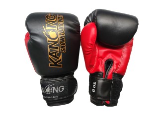 Guantes de boxeo para niños Kanong para entrenamiento : Negro y Blanco