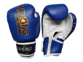Guantes de boxeo para niños Kanong para entrenamiento : Azul y Blanco