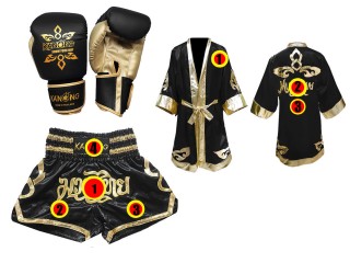 Set de boxeo personalizado Kanong : Negro