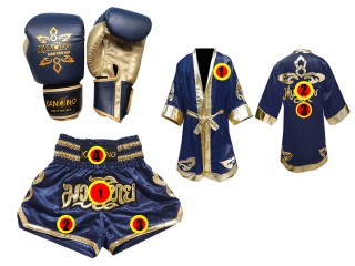 Set de boxeo personalizado Kanong : Azul marino