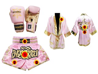 Set de boxeo personalizado Kanong : Rosa