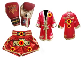 Set de boxeo personalizado Kanong : Rojo