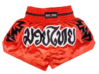 Pantalones boxeo para niños Boxsense : BXSKID-012 Rojo