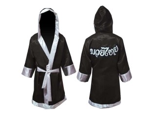 Bata de boxeo personalizada : Negro