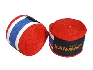 Vendas de boxeo estándar KANONG : Rojo/Blanco/Azul