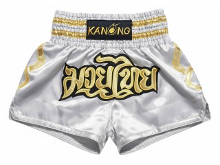Pantalon de kickboxing Kanong : KNS-121-Plata