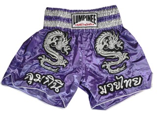 Pantalones cortos de kickboxing Lumpinee : LUM-038-Morado
