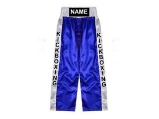 Pantalón de kick boxing personalizado : KNPANTS-001-Azul