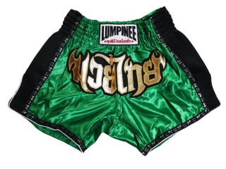 Pantalones Retro Kickboxing de Lumpinee : LUMRTO-003-Verde Oscuro