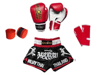 Kit de entrenamiento de boxeo para niños : 133-Rojo