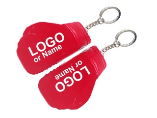 Llaveros de guantes de boxeo con nombre o logo