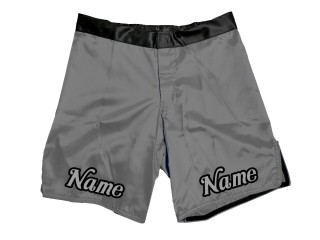 Shorts de MMA personalizados añaden nombre  : Gris