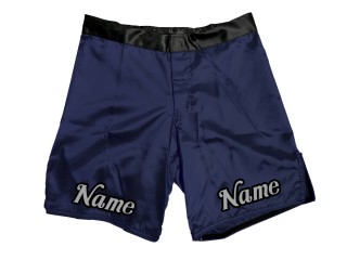Shorts de MMA personalizados añaden nombre : Azul marino