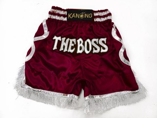 Diseña tus propios shorts de boxeo : KNBXCUST-2048-Granate