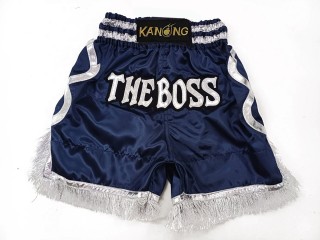 Diseña tus propios shorts de boxeo : KNBXCUST-2048-Azul marino