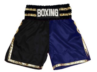 Calzoncillos de boxeo : KNBSH-039-Negro-Azul marino