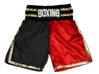 Calzoncillos de boxeo : KNBSH-039-Negro-Rojo