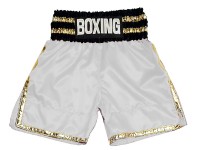 Shorts Boxeo Personalizados : KNBSH-039-Blanco