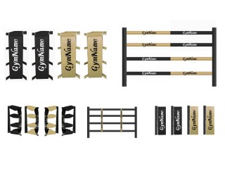 Juego de fundas personalizadas para ring de boxeo : Negro/Oro