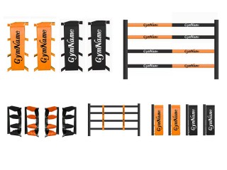 Juego de fundas personalizadas para ring de boxeo : Naranja/Negro