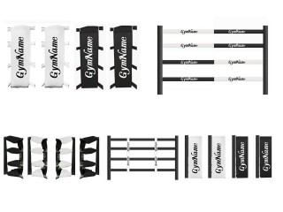 Juego de fundas personalizadas para ring de boxeo : Blanco/Negro