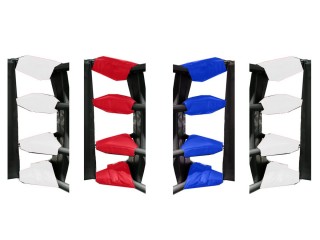 Accesorios para ring de boxeo, Cubiertas de tensor para ring de boxeo  (juego de 16) : Rojo/Azul/Blanco