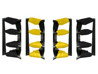 Accesorios para ring de boxeo, Cubiertas de tensor para ring de boxeo  (juego de 16) : Amarillo/Negro