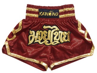 Pantalones de kickboxing Kanong : KNS-121-Granate