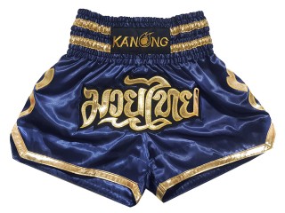 Pantalones de kickboxing Kanong : KNS-121-Azul marino